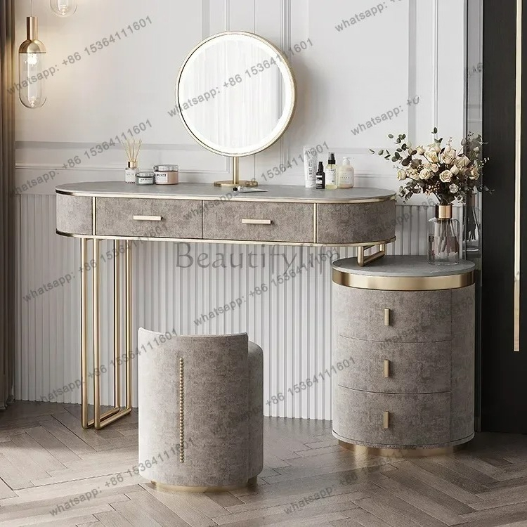Bedroom Set European Furniture - Desk Vanity Setup ulasan dan harga