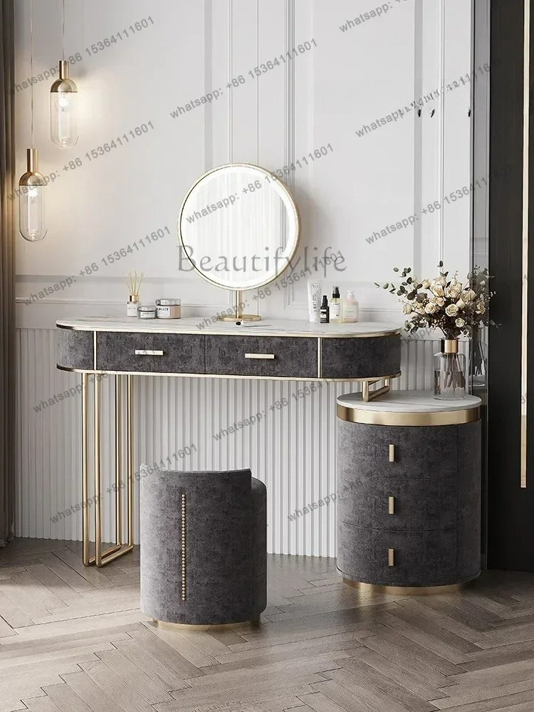 Bedroom Set European Furniture - Desk Vanity Setup ulasan dan harga