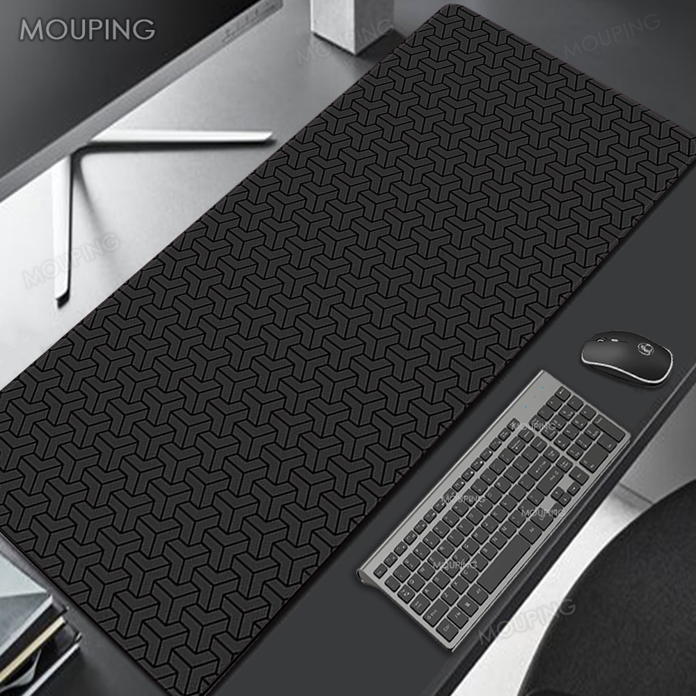 Black Deskmat Carpet Desk Acce - Desk Setup Black And White ulasan dan harga