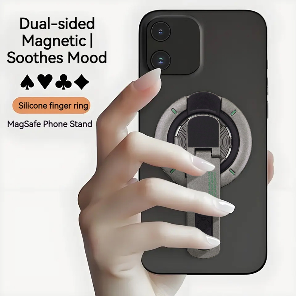 Double-Sided Magnetic Phone Ri - Desk Setup Stand ulasan dan harga