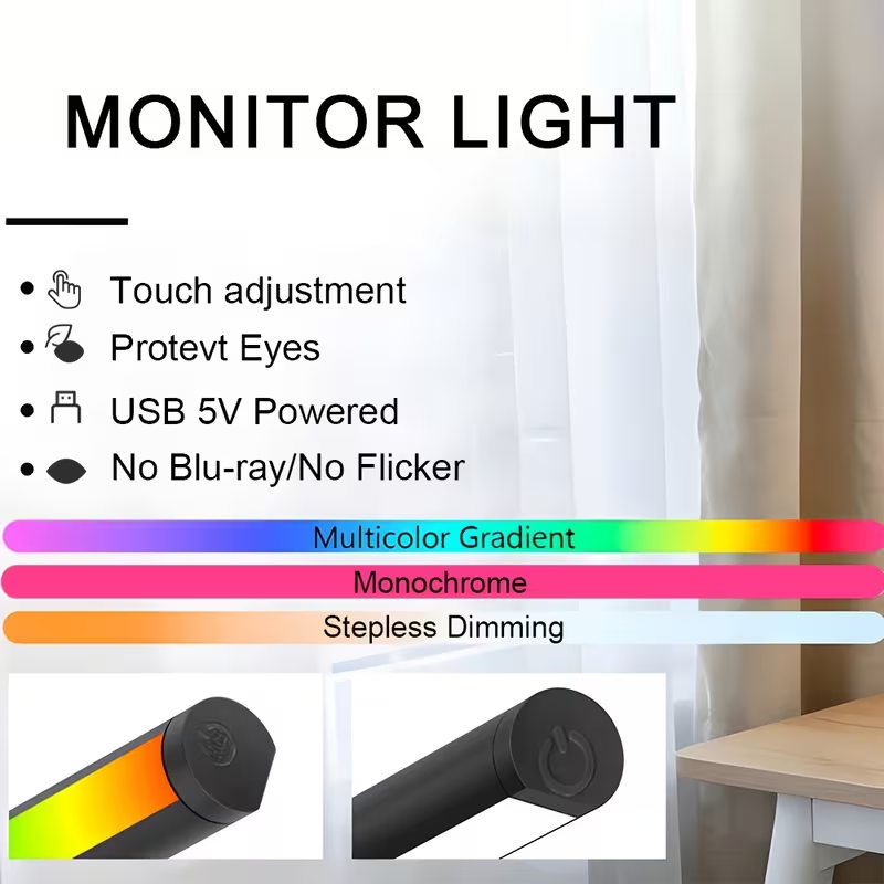 Computer Monitor Screen Light  - Gaming Setup Desk ulasan dan harga