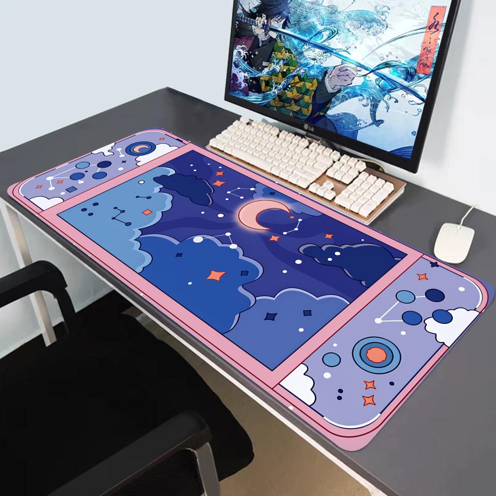HYBXAXC Moon and Stars Large D - Desk Setup Aesthetic ulasan dan harga