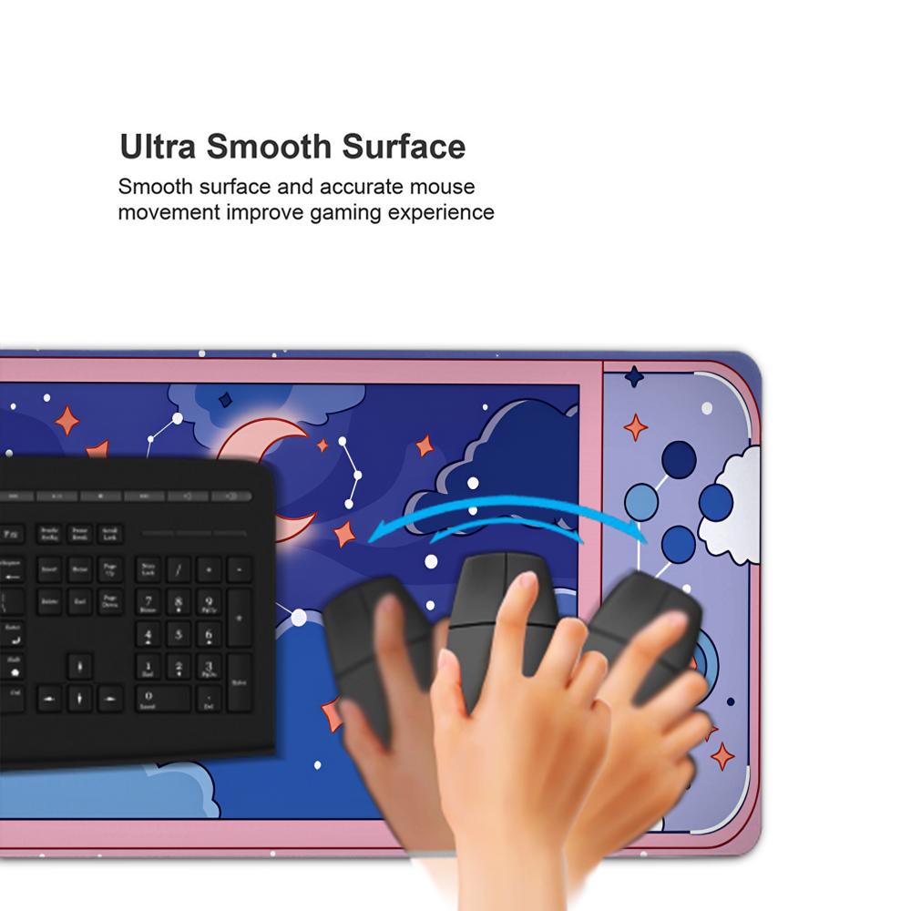 HYBXAXC Moon and Stars Large D - Desk Setup Aesthetic ulasan dan harga
