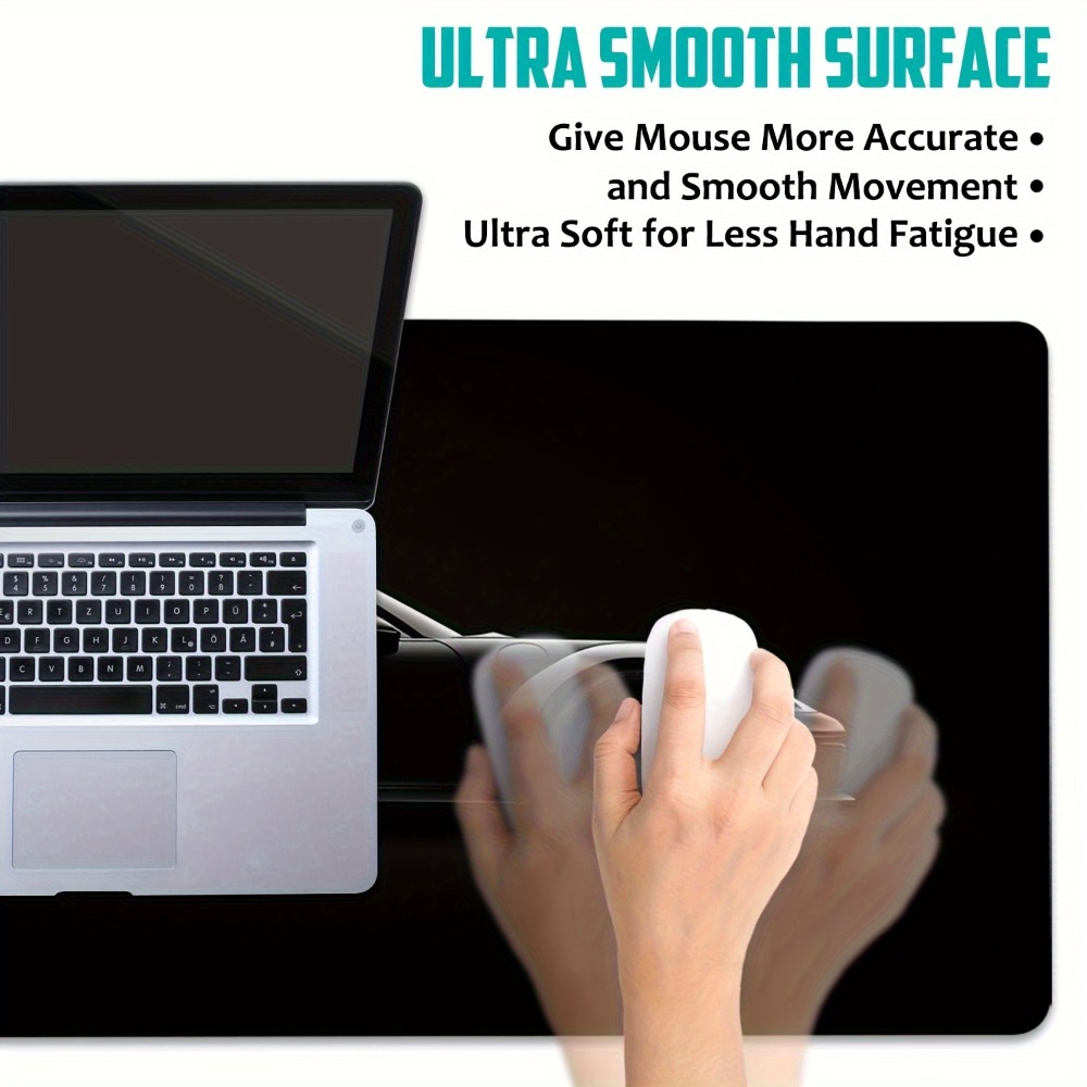 Sanded Black Gaming Mouse Pad  - Desk Setup Simple ulasan dan harga