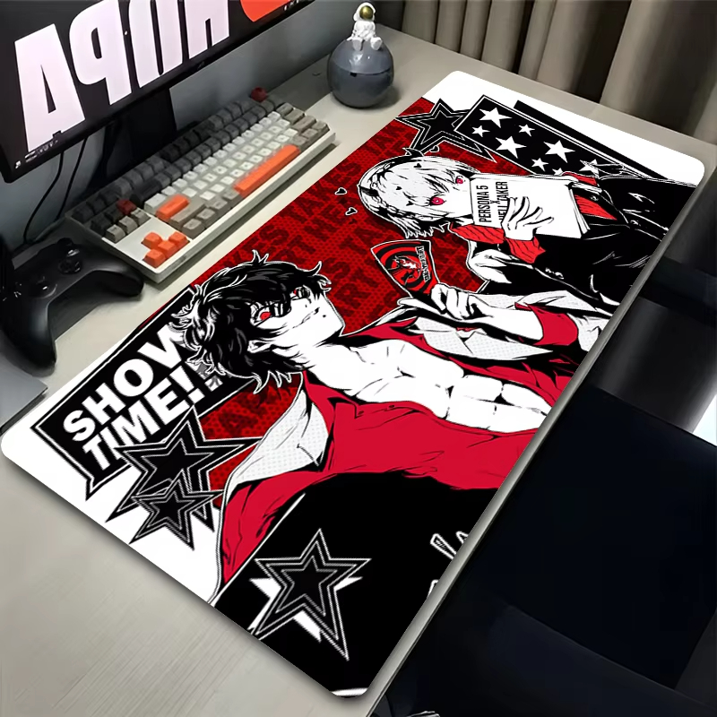Hot Game Mouse Pad Laptop Blac - Desk Setup Black And White ulasan dan harga