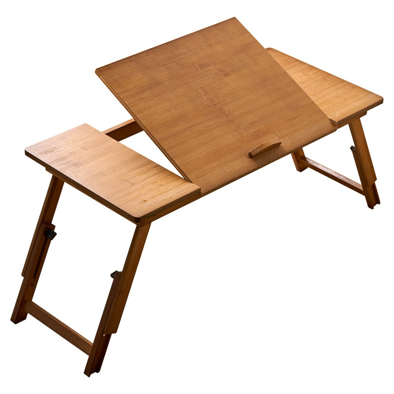 Folding Laptop Table Bamboo Ad - Desk Setup Notebook ulasan dan harga
