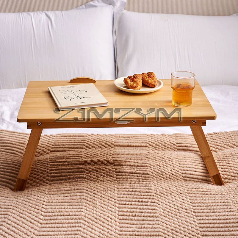 Folding Laptop Table Bamboo Ad - Desk Setup Notebook ulasan dan harga