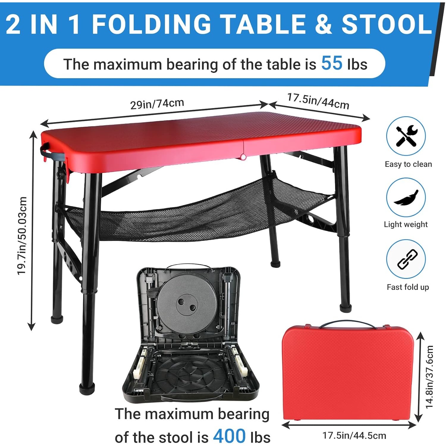 Retractable Folding Table & St - Desk Setup Notebook ulasan dan harga
