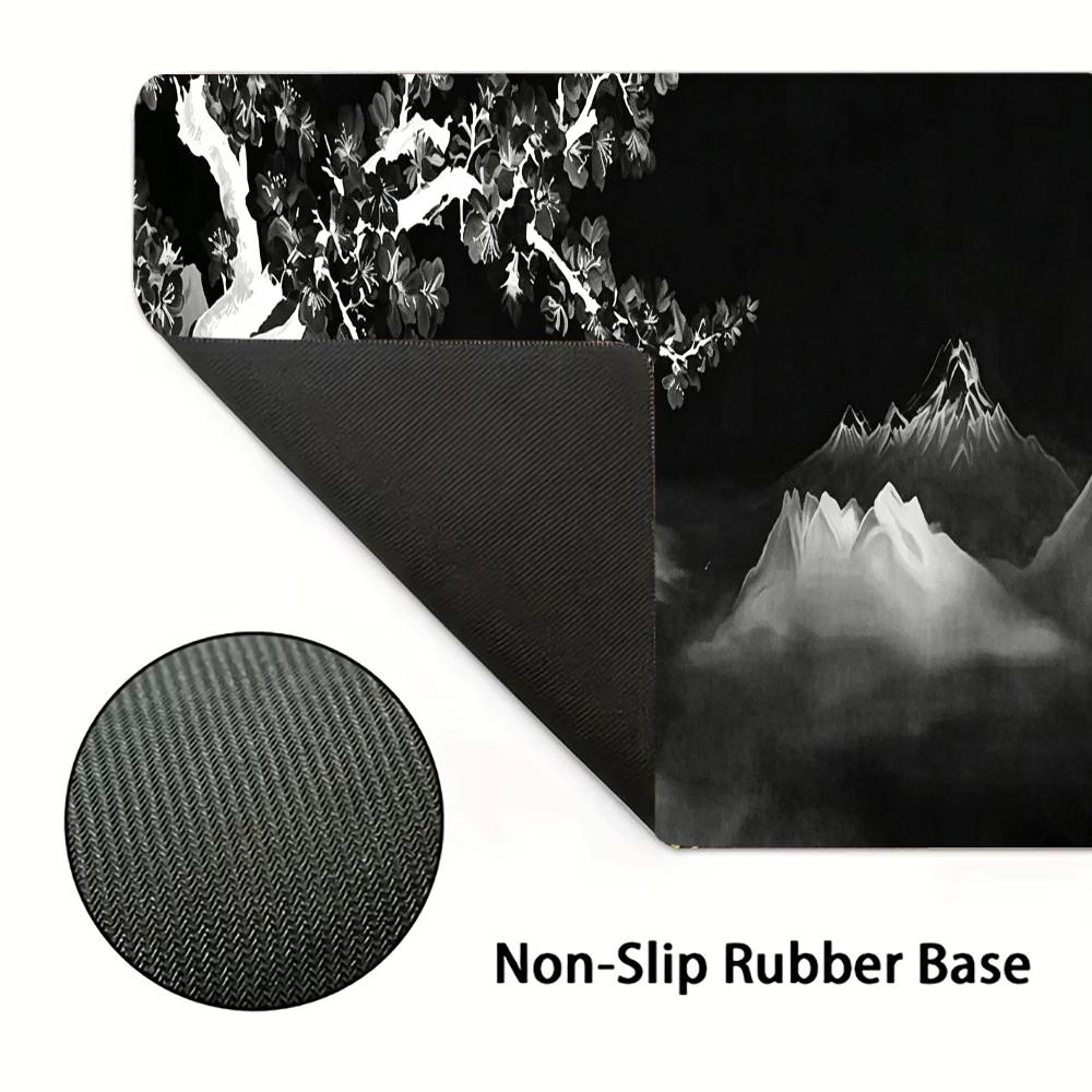 Grey Moonlit Night Large Mouse - Desk Setup Grey ulasan dan harga