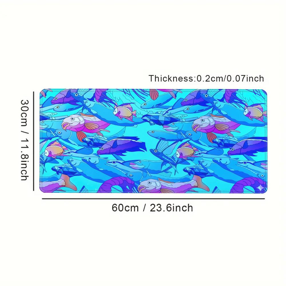 HD Printing Fish Rubber Mouse  - Desk Setup Notebook ulasan dan harga