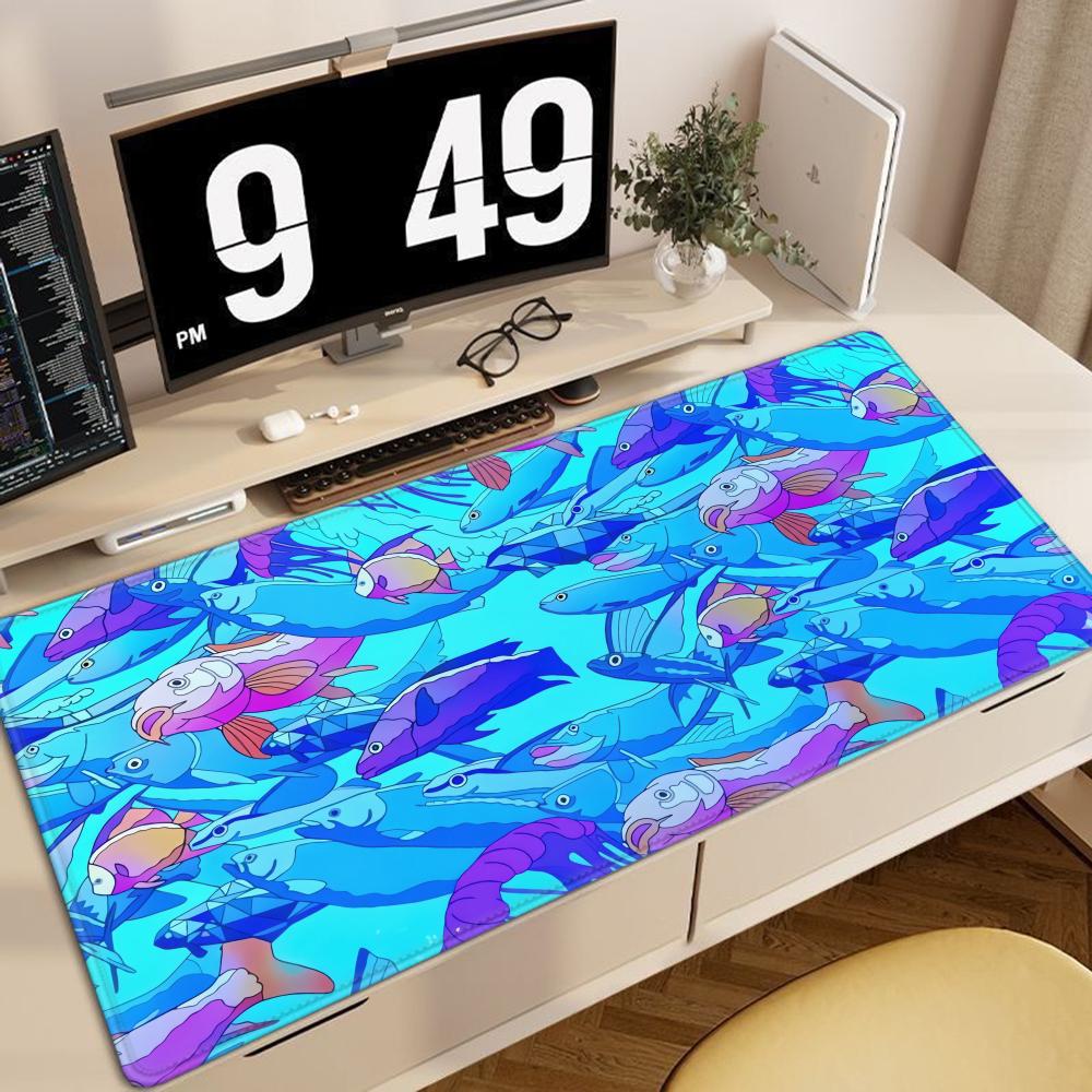 HD Printing Fish Rubber Mouse  - Desk Setup Notebook ulasan dan harga