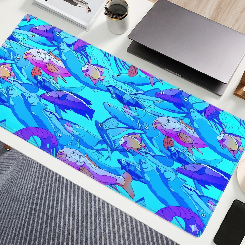 HD Printing Fish Rubber Mouse  - Desk Setup Notebook ulasan dan harga